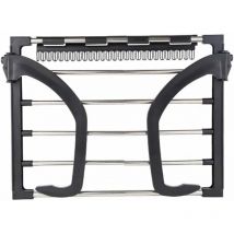 Séchoir à linge repliable mural en acier inoxydable pour radiateur, balcon Noir