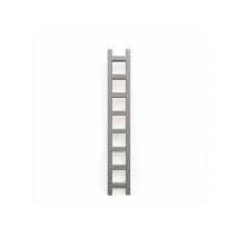 Sèche-serviette eau chaude gris 1920mm de haut et 200mm de large - 390 Watt - EAS1920/200SXRGR