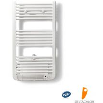 Deltacalor - Sèche-serviette électrique avec soufflant 500W+1000W Calima Blanc