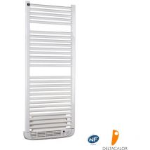 Deltacalor - Sèche-serviette électrique avec soufflant 750W+1000W Calima Blanc