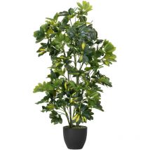 FIJALO Schefflera Arboricola-Pflanze – 50 x 50 x 95 cm – Pflegeleichte Kunstpflanze aus PVC