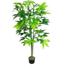 Decovego - Schefflera Arboricola Plante Arbre Artificielle Artificiel Plastique 150cm Domaine Interne