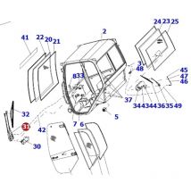 Komatsu - scheibenwischerarm vorne 42T-56-H0P19