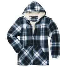 Veste thermique Vancouver taille xxxl bleu/beige à carreaux 100 % pes