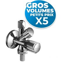 Schell COMFORT - Lot de 5 robinets d'équerre combiné (035510699-GVP5)