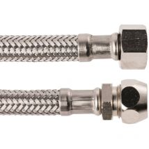 Schell rubinetto del tubo di collegamento flessibile, Acciaio Inox, 1 pezzi, 3/8 X 10 X 500 mm, 19861 5