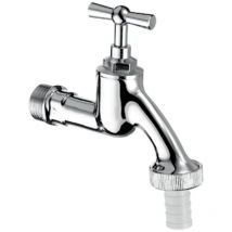 Auslaufventil Knebelgriff, dn 15 g 1/2', Mattchrom - Schell