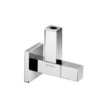 Schell - soupape d&39angle Quaddesign 053620699 1/2 », chromé, poignée de manoeuvre solide
