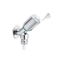 Schell - Vanne Secur verrouillabel, avec clapet anti-retour, DN15 1/2', chrome