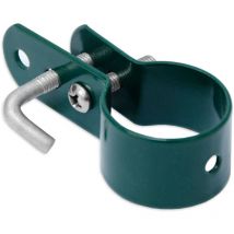 Niederberg Metall - Schelle Ø34mm Befestigungsschelle Metall-Spannschelle für runde Zaun-Pfähle Hakenschelle Strebenschelle inkl. Schraube