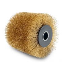 Celloplast - Scheppach Brosse fil laitonné pour surfaceuse MRS1300 Brosse de rechange - 100mm de largeur - Ø120mm - Pour différentes surfaces en