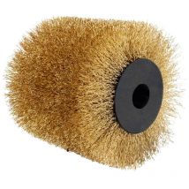 Scheppach Drahtbürste Schleifwalze für Renovierungsschleifer MRS1300, Ausführung: Messingdrahtbürste