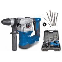 Scheppach - Marteau Perforateur DH1300Plus - Marteau à percussion - Puissance 1250W - 5 joules - Prise sds plus - Vitesse de rotation 850 min-1