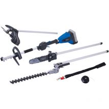Scheppach - Outil de Jardin Multifonctions sans fil ixes 20V - BC-MFH400-X - Brushless - 2x20V - Débroussailleuse - Coupe-bordure - Rotofil