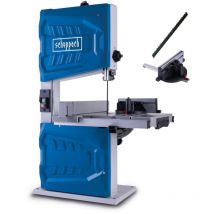 Scheppach - Scie à ruban HBS261 – 550 w – Vitesse variable 660 à 960 m/min – Hauteur de coupe 120 mm – Table inclinable en continu – Manchon