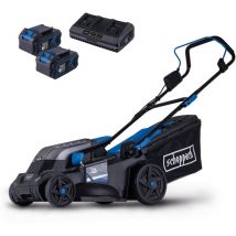 Tondeuse à gazon sans fil BC-MP380-X – ixes 20 v – Largeur de coupe 38 cm – Hauteur de coupe réglable sur 6 niveaux – Jardins 450 - 500 m² –