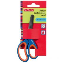 Herlitz 10897163 tijera de escritorio y manualidades Tijeras de manualidades Corte recto Azul, Rojo