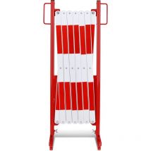 Scherengitter L4000xh1000mm M.standfuß Rot/weiß
