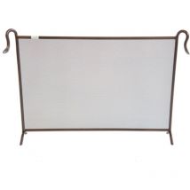 Schermi parascintille campidoglio in ferro battuto colore ruggine cm 79x13x51