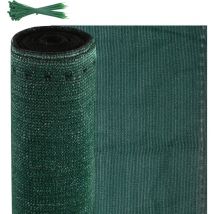 Schermo 1.2x10m - Schermo oscurante con trama rinforzata da 150 g/m2 - Frangivento per giardino, terrazza e balcone - verde