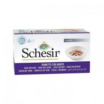 Schesir Für Katzen Multipack Thunfisch Mit Rinderfilets 6x50g