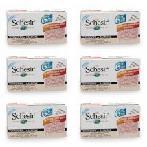 Nassfutter Für Katzen Schesir Fischset Mit Thunfisch Und Lachs 36 X 50 G