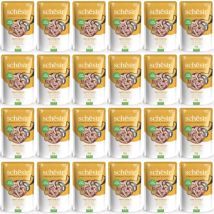 Nassfutter Für Katzen Schesir Adult Thunfisch Mit Hähnchenfilets 24x85g