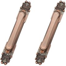 Scheunentorgriff, Schranktürgriff Aus Zinklegierung, Türgriff Im Europäischen Stil, Garagen-, Schuppengriff (rotbronze, S)