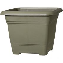 Scheurich NORA, Pflanzgefäß aus Kunststoff, Farbe: Moss Green, 27,6 cm Durchmesser, 22,1 cm hoch, 8,7 l Vol.