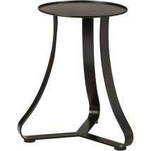 Paris 27, Pflanzenständer/Blumenständer/Blumentopfständer/Postament aus Metall Farbe: Satin Black, 26,4 cm Durchmesser, 28 cm hoch, 19,5 l Vol.