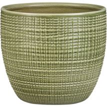 Corteza, Blumentopf aus Keramik, Farbe: Menta, 15.6 cm Durchmesser, 14 cm hoch, 1.9 l Vol. - Scheurich
