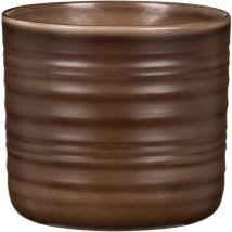 Scheurich - Cottage, Blumentopf aus Keramik, Farbe: Dark Oak, 19,6 cm Durchmesser, 17,9 cm hoch, 4,3 l Vol.