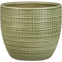 Scheurich - Corteza, Blumentopf Aus Keramik, Farbe: Menta, 25,5 Cm Durchmesser, 22,1 Cm Hoch, 8 L Vol.