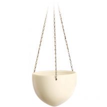 Hanging Pot, Hängeampel aus Keramik, Farbe: Creme, 18 cm Durchmesser, 14,8 cm hoch, 1,6 l Vol. - Scheurich