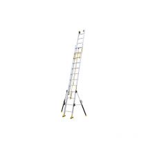 Schiebeleiter 3x10 Sprossen - Max. Länge 6.90m - 610412