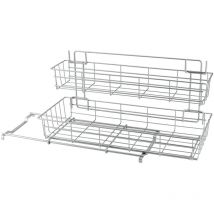 Schrankauszug mit 2 Ablagen Limpio Metaltex