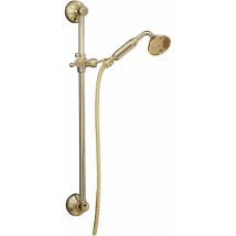Schiebeschiene im antiken Stil mit Dusche und flexiblem Goldfinish Sphera king Gold