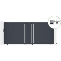 Schiebetor 4m Giona H.180cm Aluminium + Ranger C300 Motorisierung