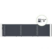 Schiebetor 6m ARLBERG H.140cm Aluminium + RANGER C300 Motorisierung