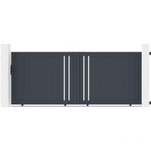 Schiebetor aus aluminium 3,5m giona 350 x 140 cm