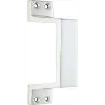 KWS - Schiebetorgriff 5315 schräg, 140 mm, Aluminium neusilber eloxiert