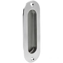Schiebetürmuschel Schiebetürbeschlag Edelstahl Einlassmuschel Türgriff 120x40mm