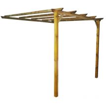 Schiefer Pavillon aus Holz Mt 3 x 2,8 - h. 2,5