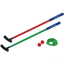 Schildkröt - fun sports set de mini-golf, jeu de golf pour enfants, pour intérieur et extérieur, 2 clubs, 1 trou d'entraînement et