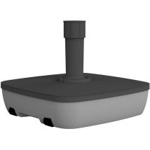 Schirmständer 25/40 kg anthrazit/grau eckig, befüllbar mit Wasser/Sand