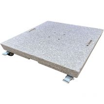 Schirmständer Granit Ennio Base 150 Kg Light Grey Mit Rollen