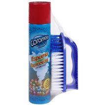 Schiuma detergente per tappezzeria 300ml + spazzola caramba