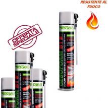Schiuma poliuretanica gebofoam B1 antifuoco G&b uso manuale colore rosa - 6 pezzi