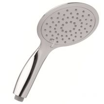 1304000 Doccetta per Doccia Tonda Universale, Soffione Doccia 2 Getti Alta Pressione, Telefono Doccia Monsun de Lux in Abs Cromo, Argento - Schläfer