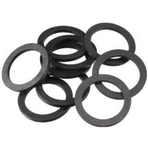 1847 10 pz- Guarnizione Idraulica Universale in Gomma per Sifone 1'1/2 Lavello Cucina, Altezza 3 mm, Guarnizione Piatta Compatibile con Lira,